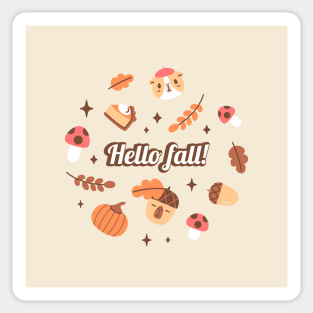 Hello Fall, Bubu and Moonch Sticker